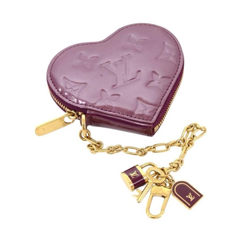 LV HEART COIN PURSE BAG CHARM